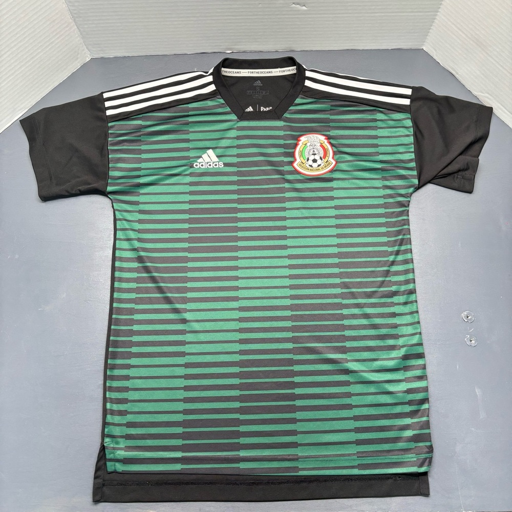 Adidas Mexico Nartional 2017/2019 Soccer Futbal Shirt Jersey Men's Sz Small